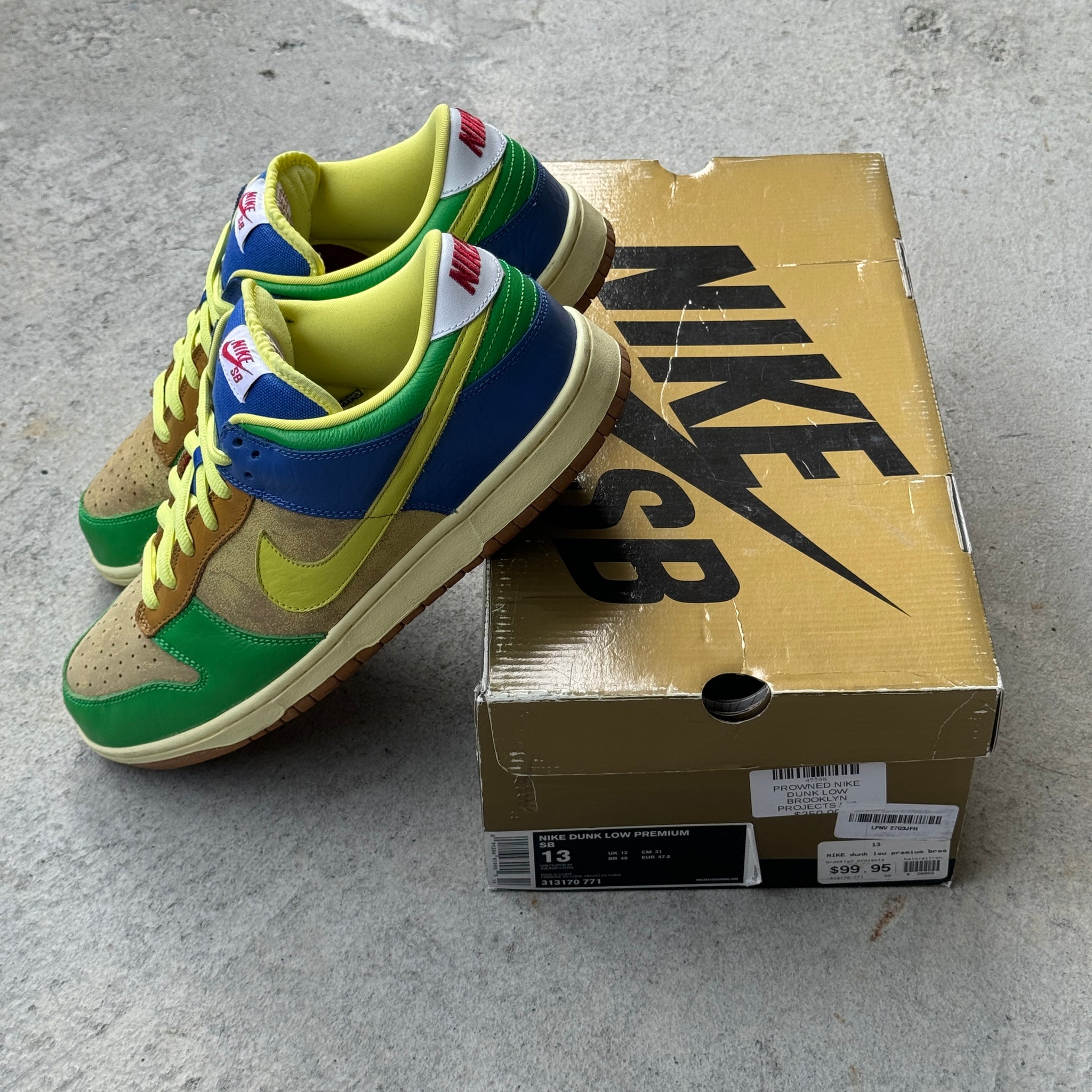 13 US - NIKE SB DUNK LOW BROOKLYN PROJECTS W BOX 2009