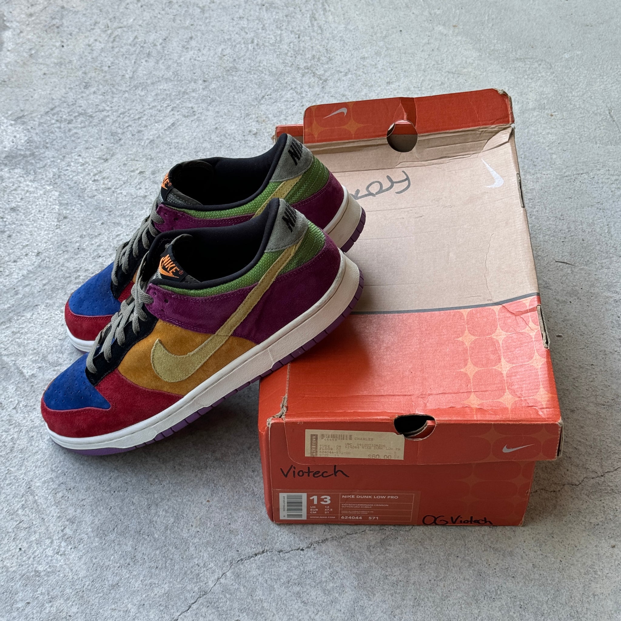 13 US - NIKE DUNK LOW VIOTECH W BOX 2001