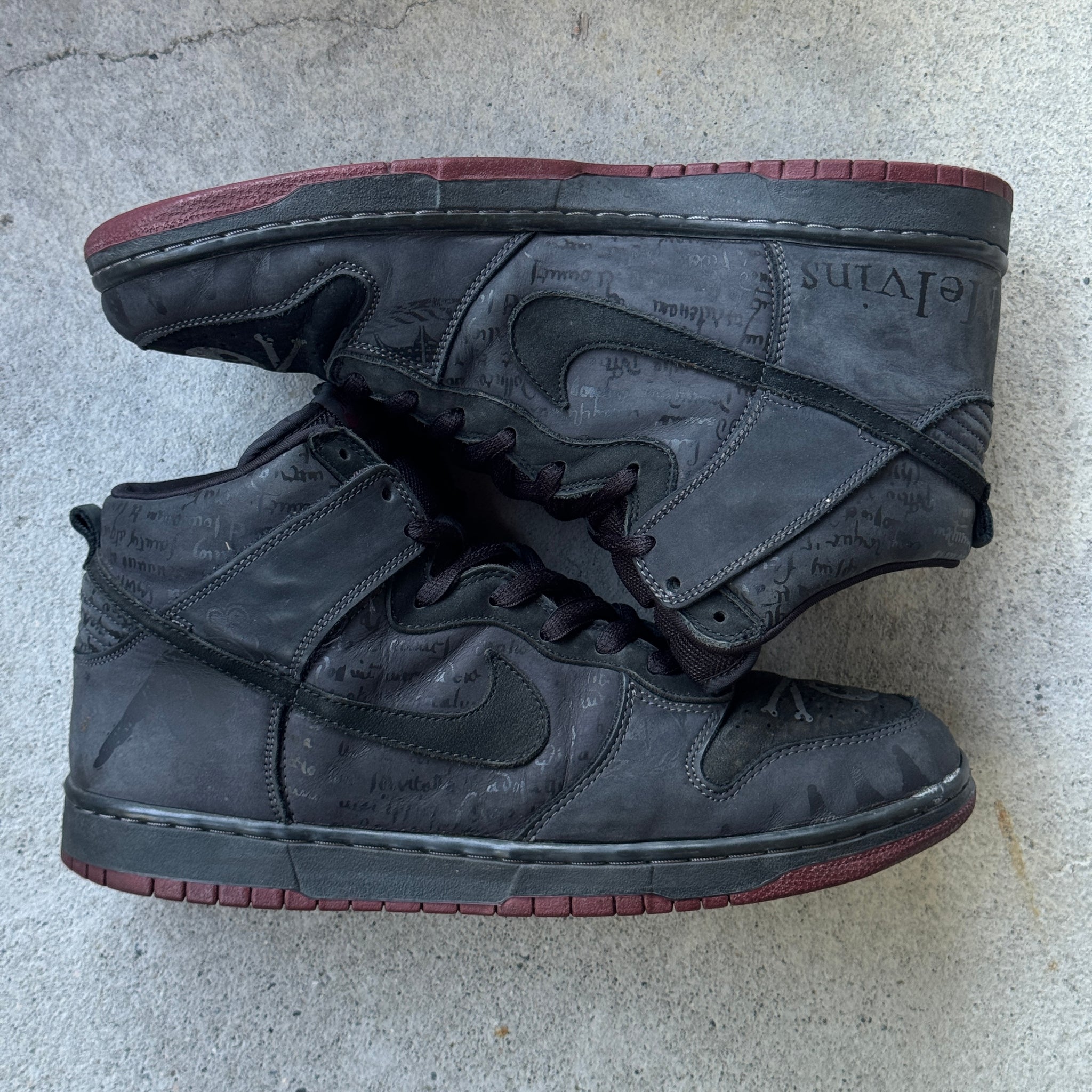 13 US - NIKE SB DUNK HIGH MELVIN BLACK W BOX 2005