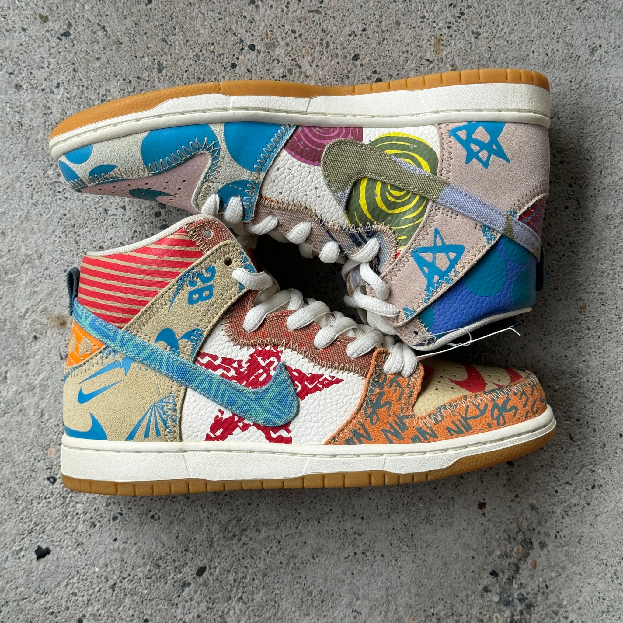 7 US - DS NIKE SB DUNK HIGH THOMAS CAMPBELL WHAT THE 2017