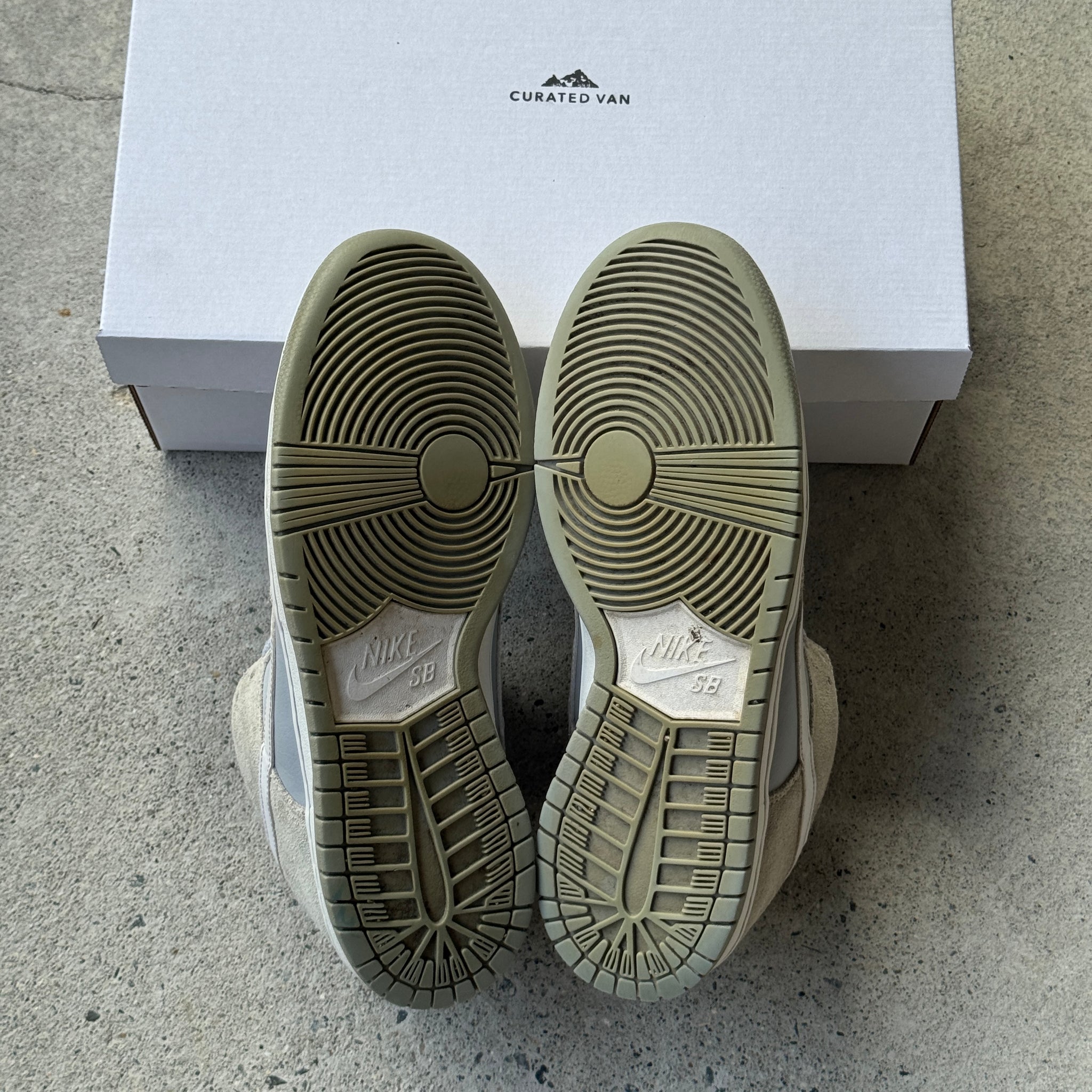 10.5  US - NIKE SB DUNK LOW SUMMIT WHITE WOLF GREY 2018