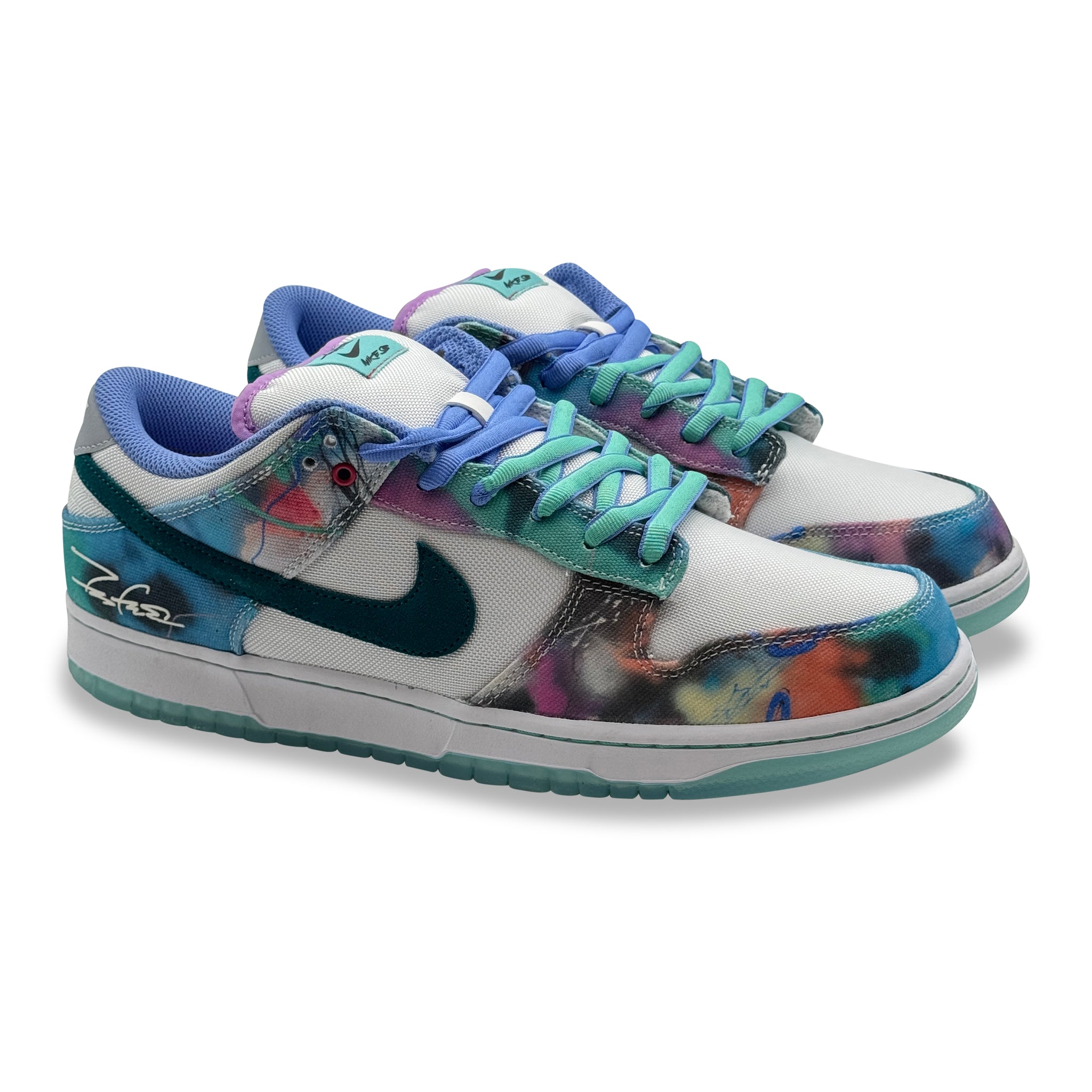 13 US - DS NIKE SB DUNK LOW FUTURA BLEACHED AQUA W BOX 2024