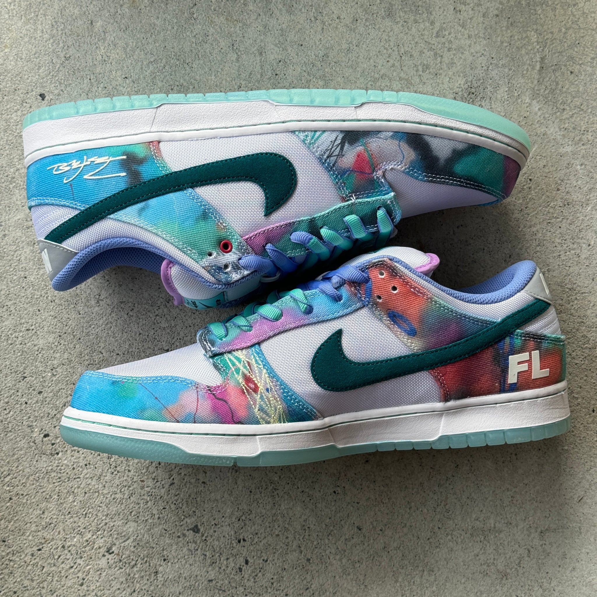 13 US - DS NIKE SB DUNK LOW FUTURA BLEACHED AQUA W BOX 2024