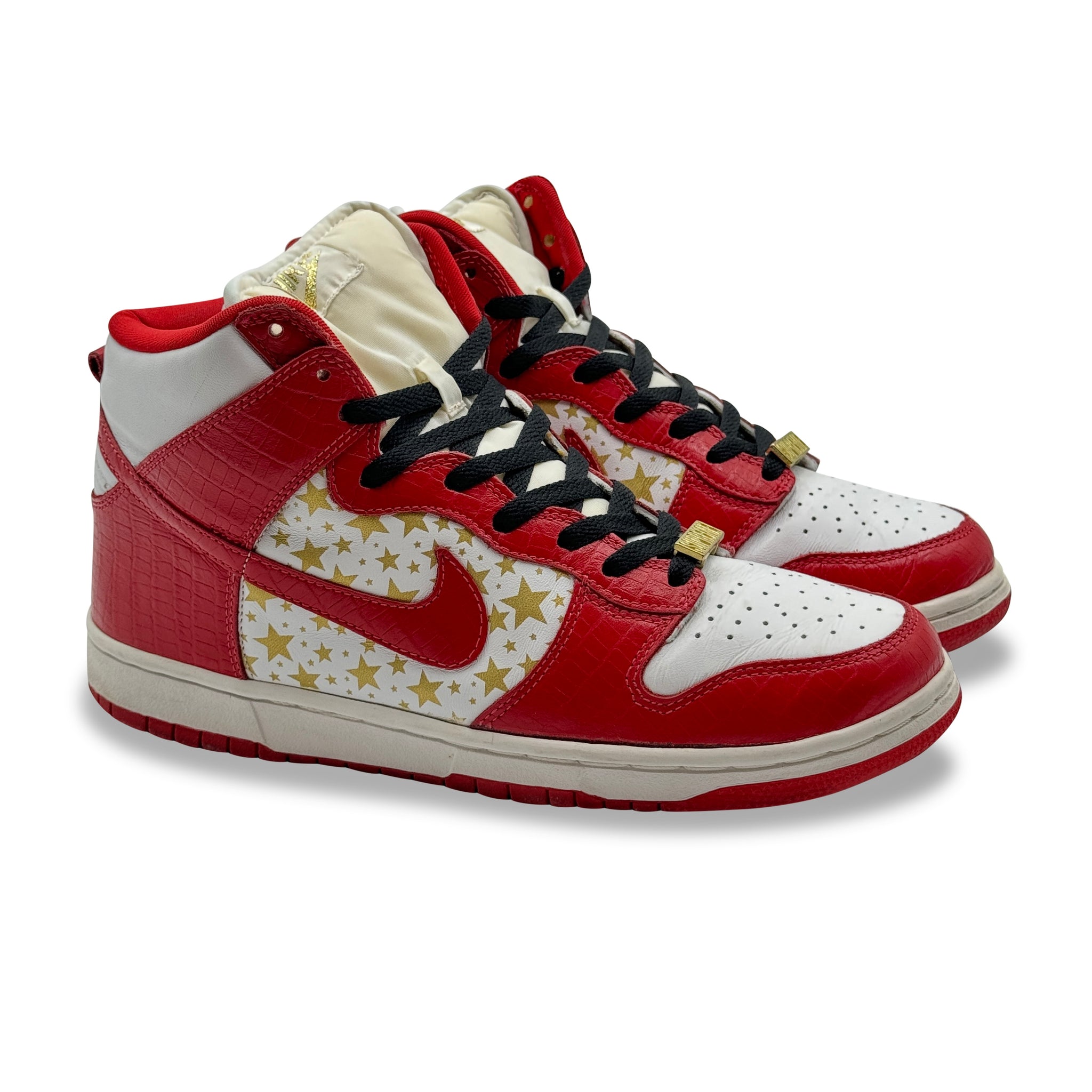 10 US - NIKE SB DUNK HIGH SUPREME RED STARS W BOX 2003