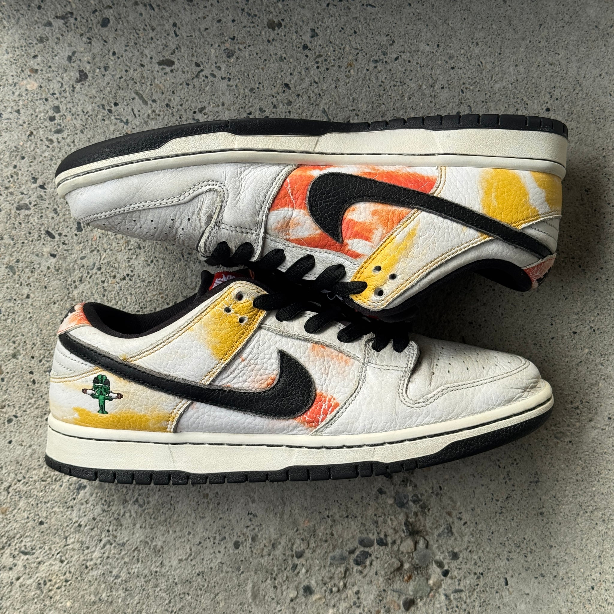 7.5 US - NIKE SB DUNK LOW RAYGUN TIE-DYE WHITE 2019 – curatedvan
