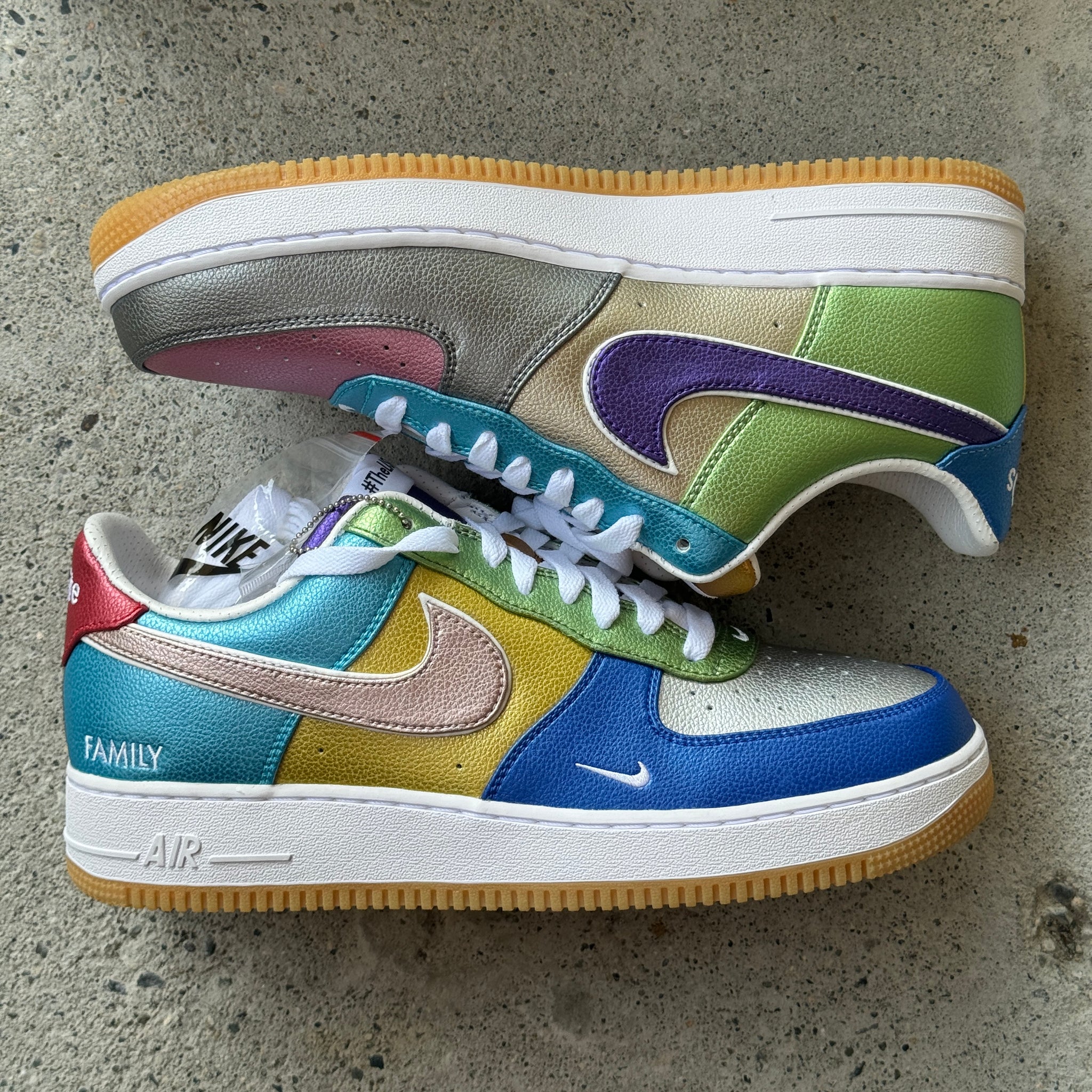 10.5 US - DS NIKE AIR FORCE 1 DJ CLARK KENT "THE LIST" F&F SAMPLE W BOX 2023