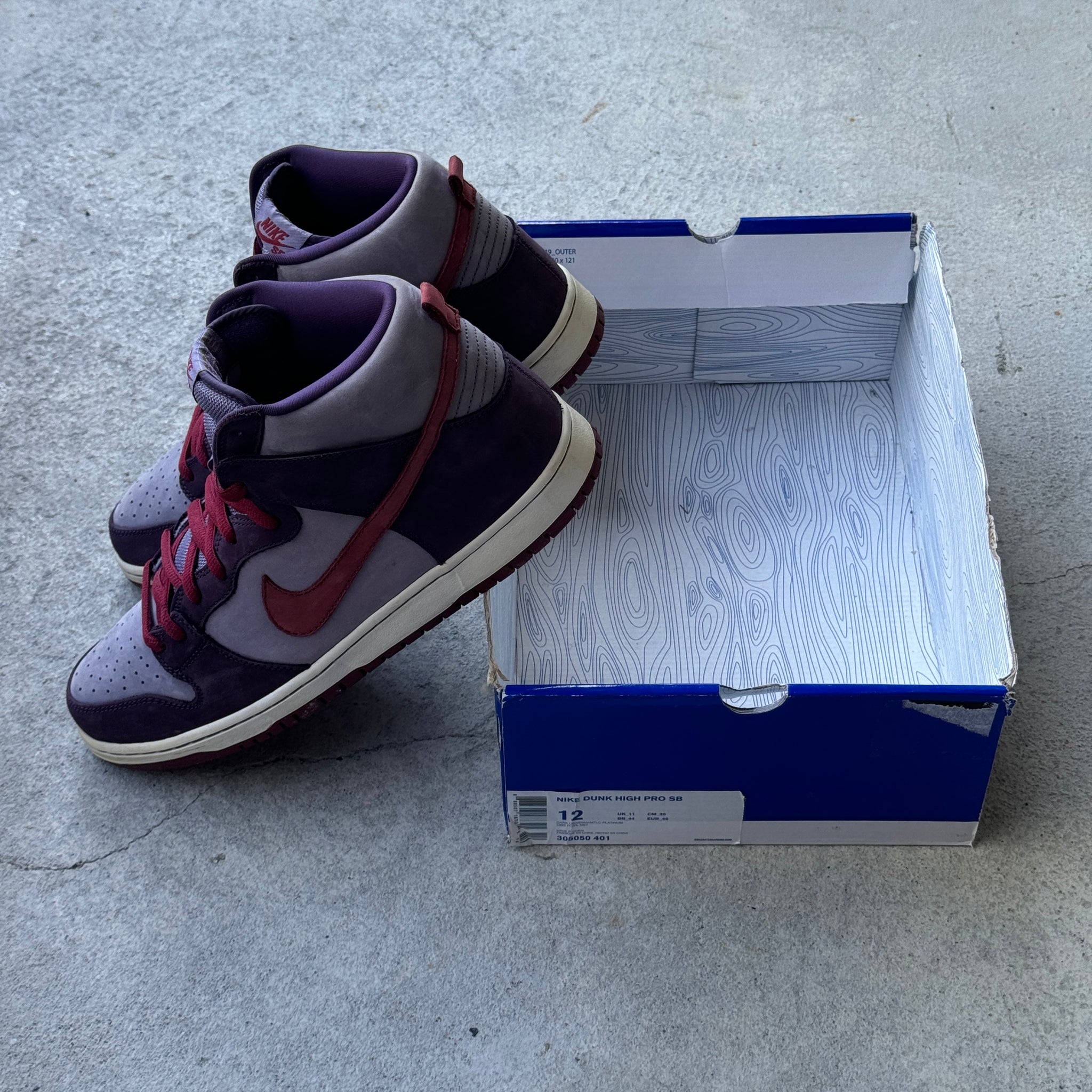 12 US - NIKE SB DUNK HIGH PLUM DAYBREAK BOX 2011
