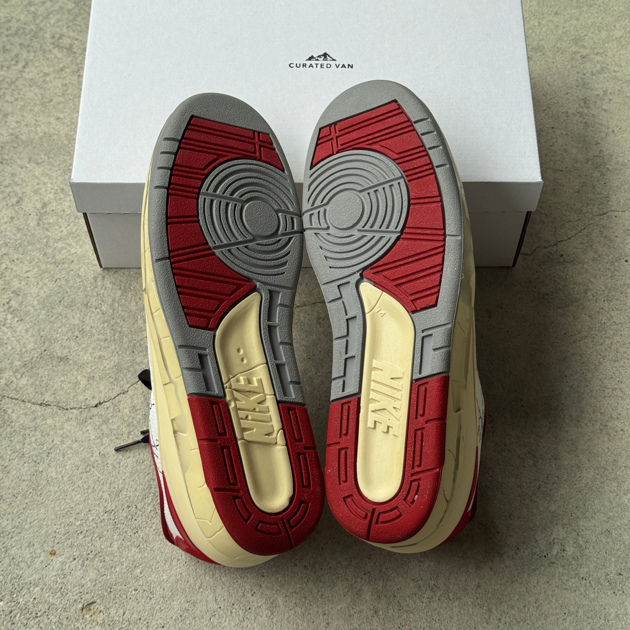 14 US - JORDAN 2 SP OFF WHITE WHITE VARISTY RED 2021