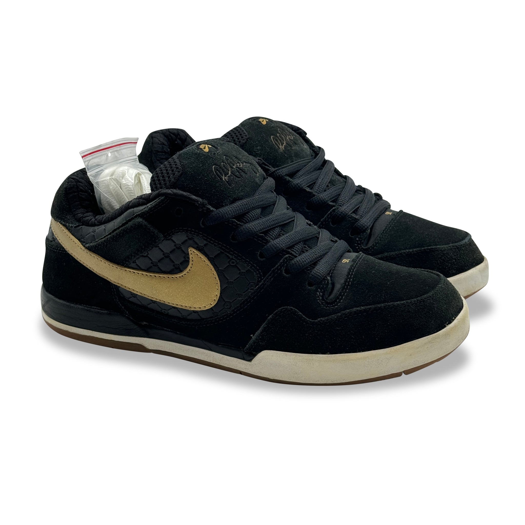 9.5 US -  NIKE SB AIR ZOOM PAUL RODRIGUEZ 2 BLACK/GOLD W BOX 2007