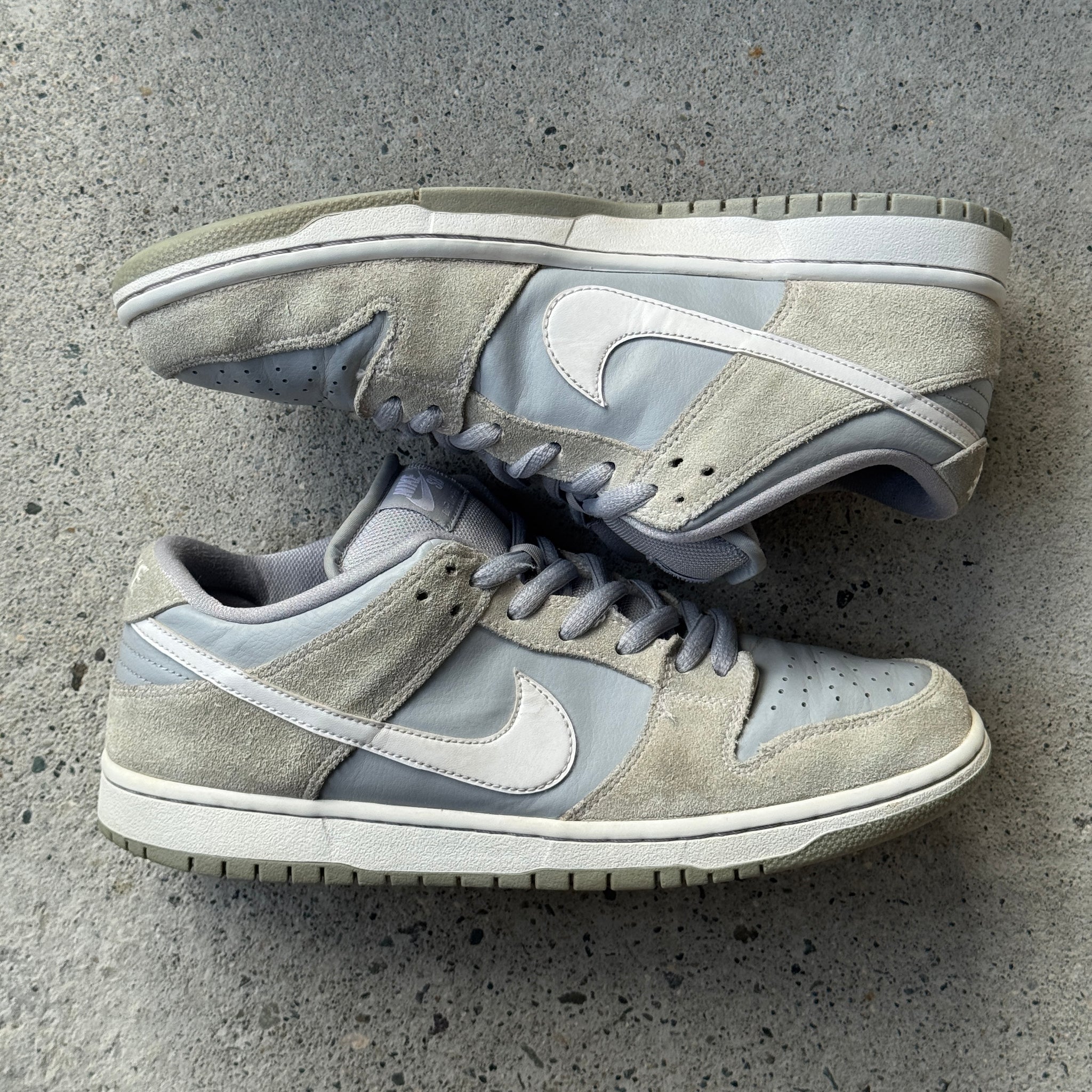 10.5  US - NIKE SB DUNK LOW SUMMIT WHITE WOLF GREY 2018