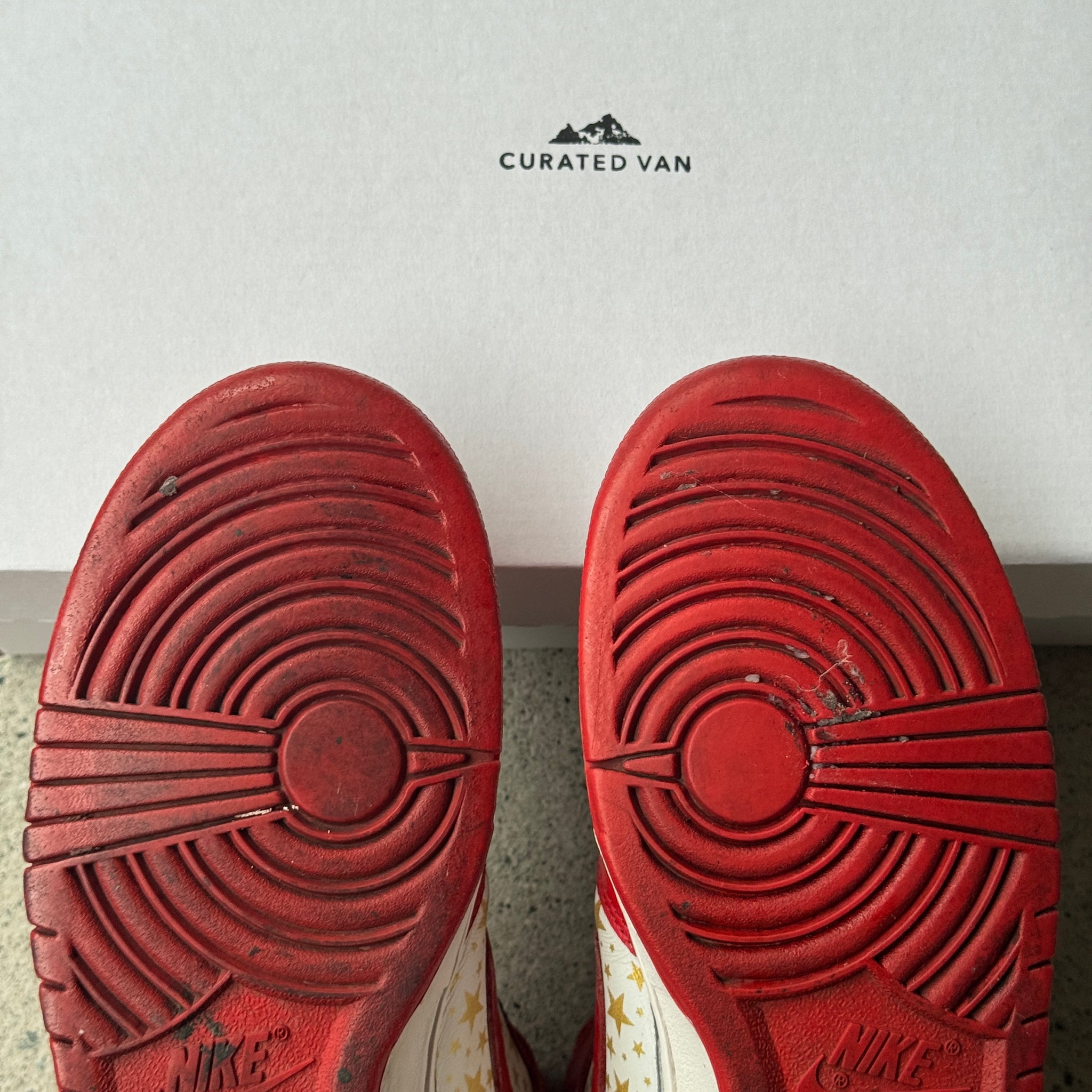 10 US - NIKE SB DUNK HIGH RED SUPREME STARS 2003