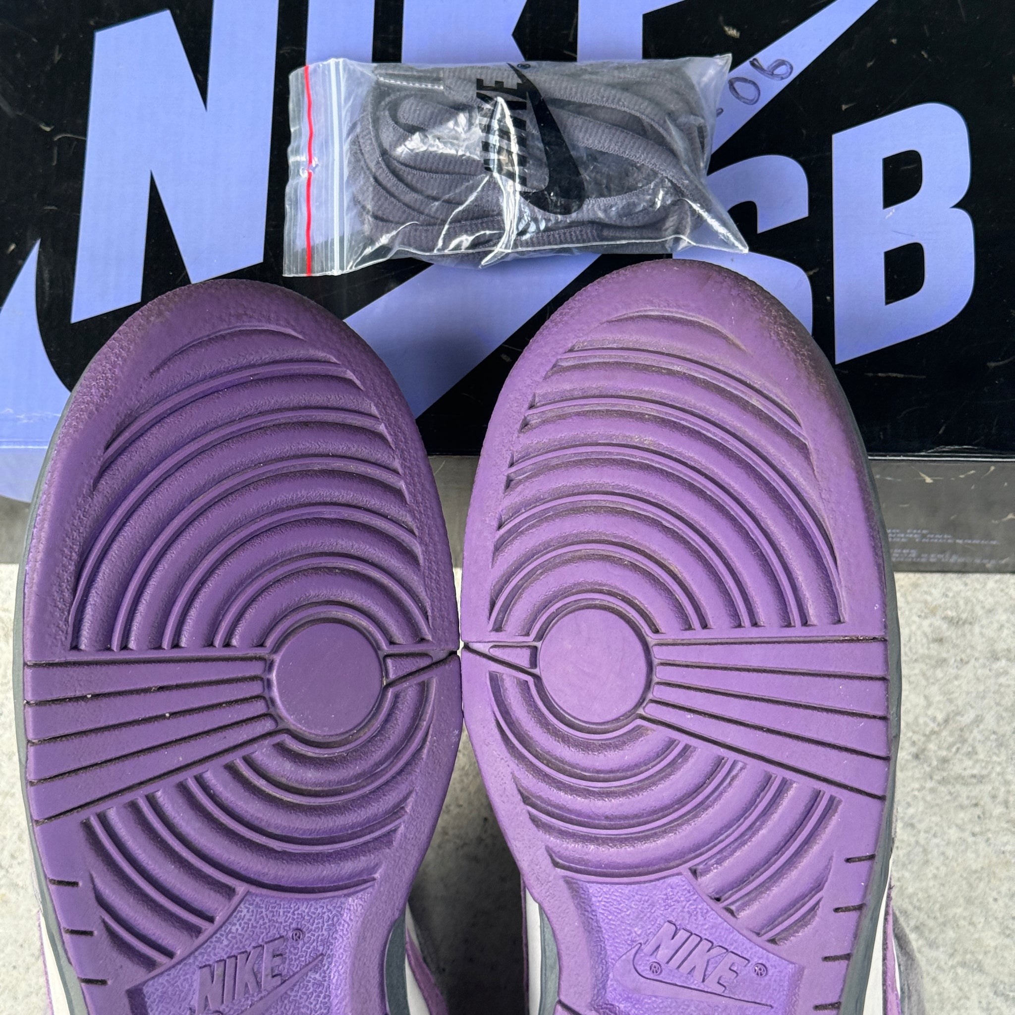 13 US - NIKE SB DUNK LOW PURPLE PIGEON W BOX 2006