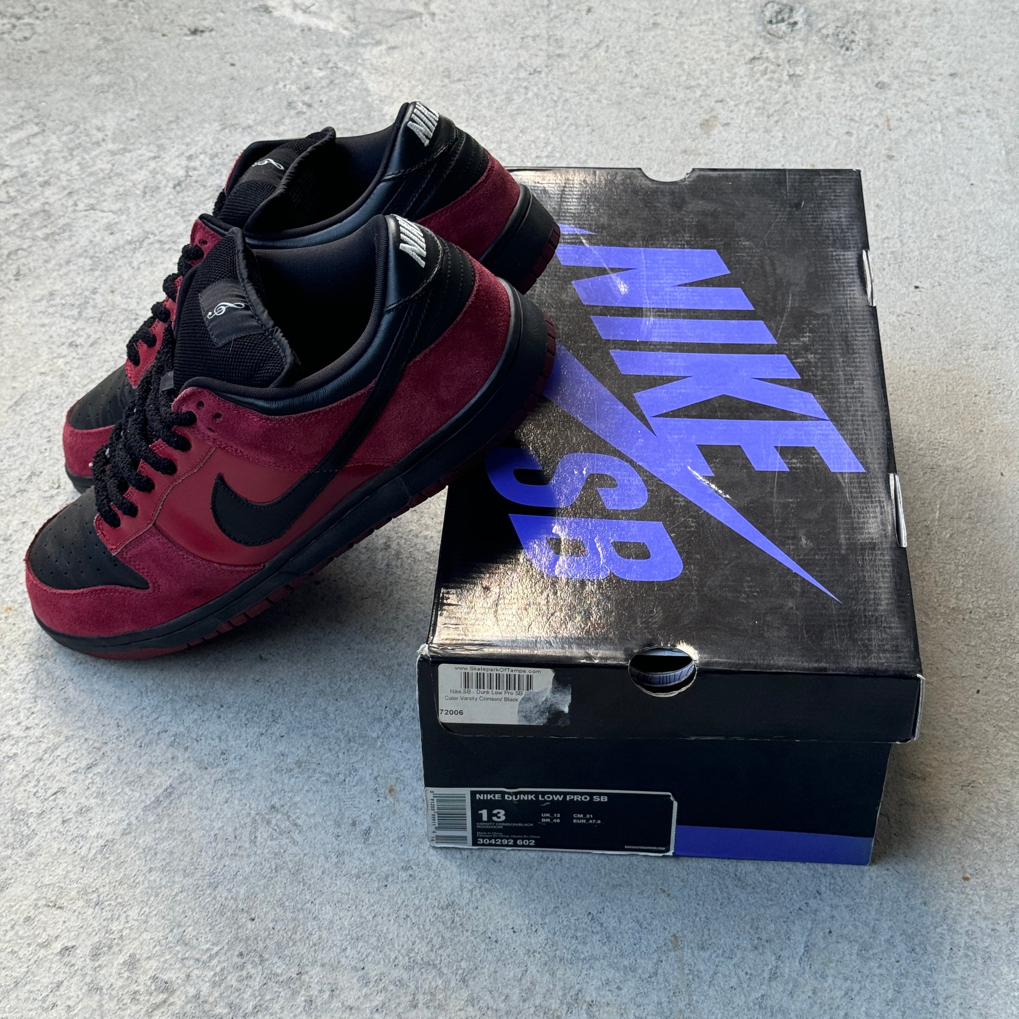 13 US - NIKE SB DUNK LOW MILLI VANILLI W BOX 2007