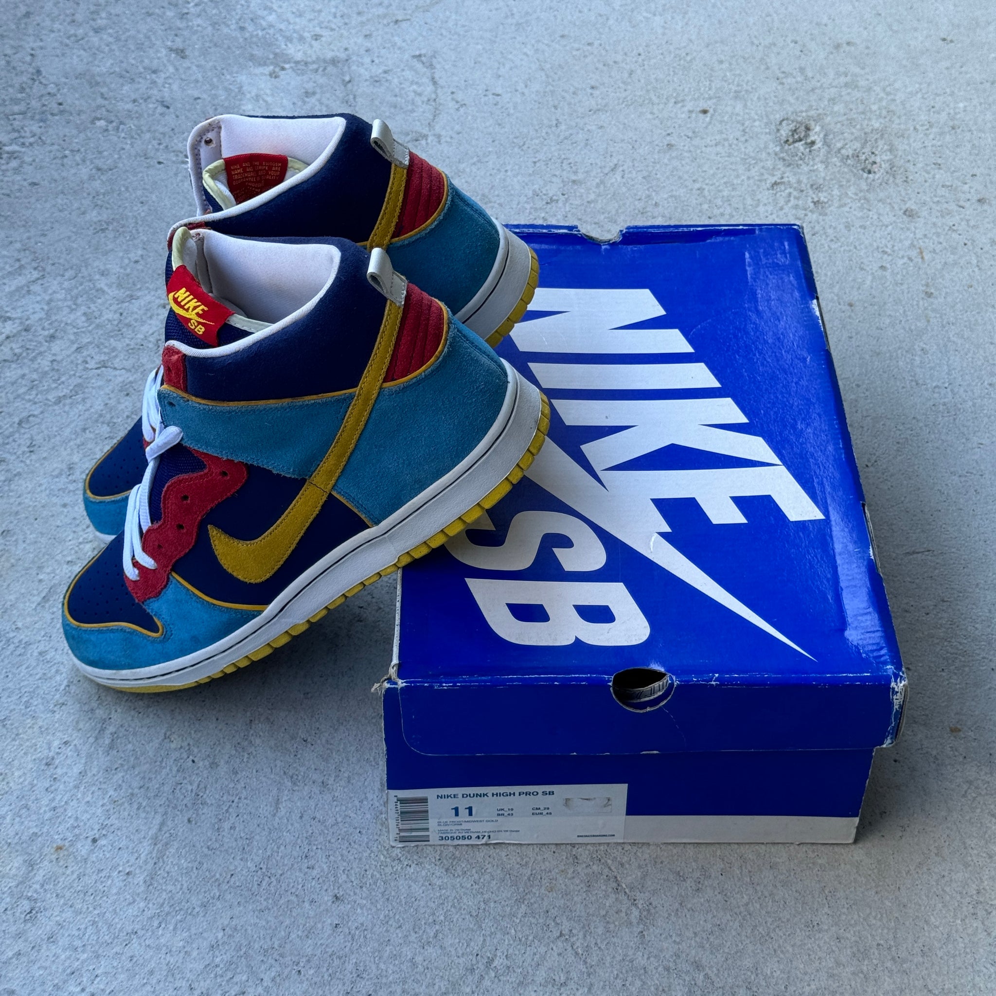 11 US - NIKE SB DUNK HIGH PACMAN W BOX 2009