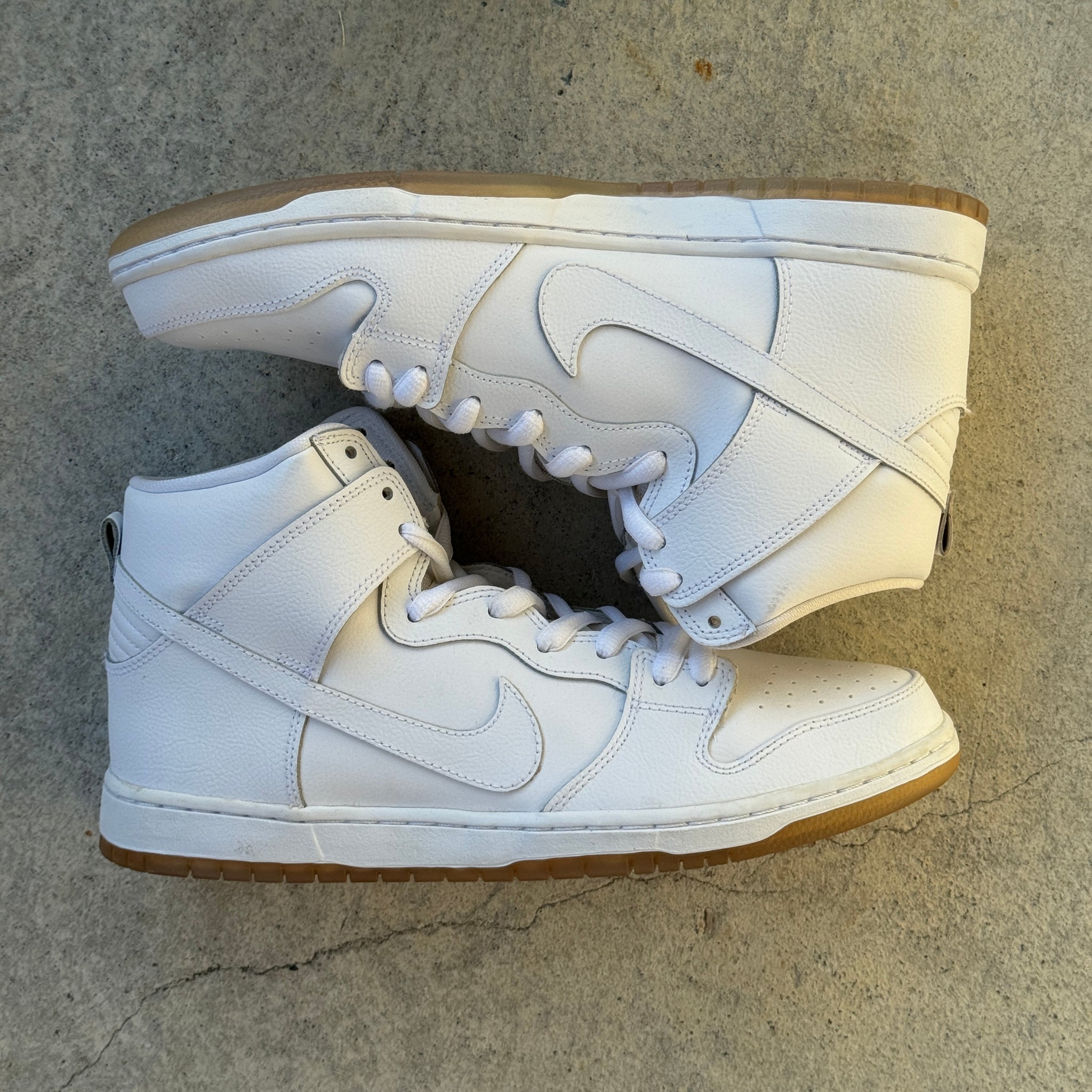 10 US - DS NIKE SB DUNK HIGH WHITE ICE W BOX 2014