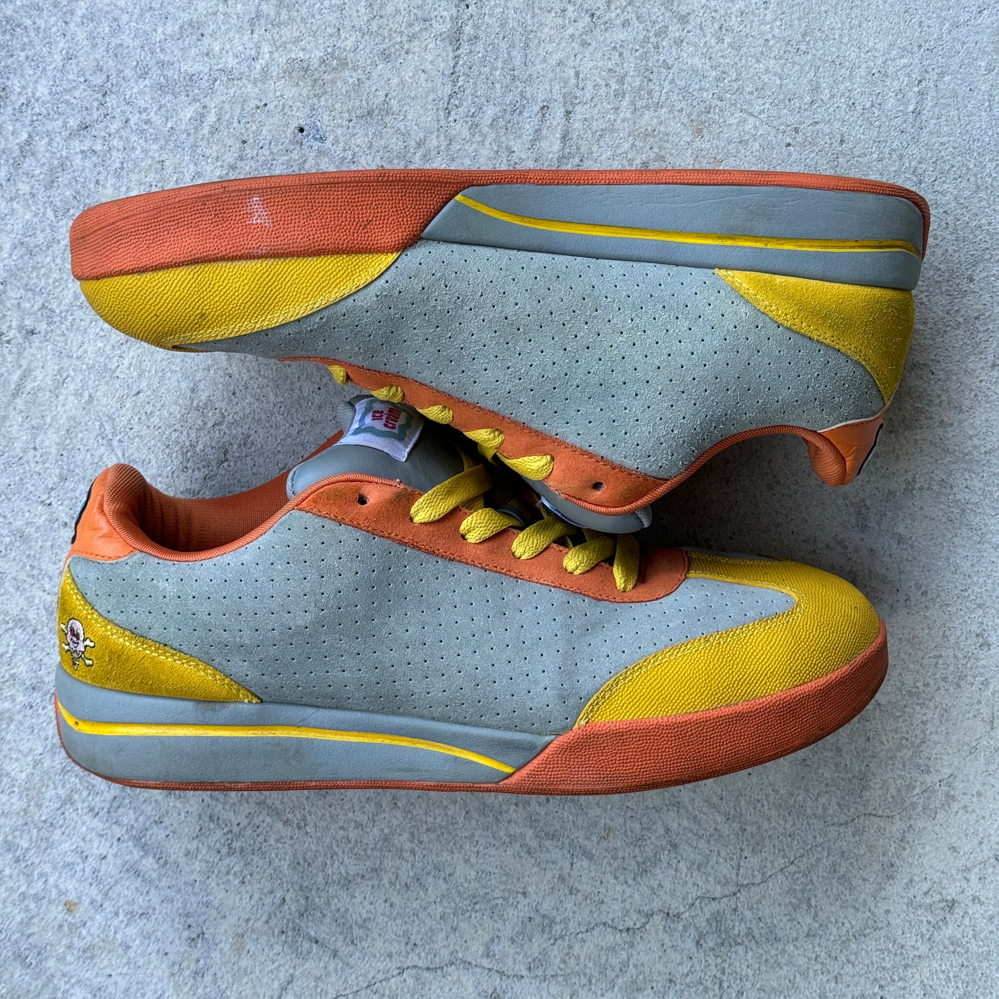 11 US - REEBOK ICECREAM BOARDFLIP 1 GREY/YELLOW 2006