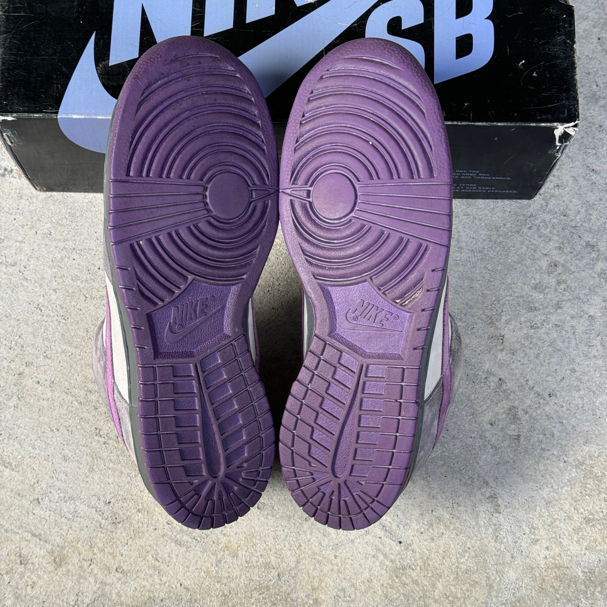 12 US - NIKE SB DUNK LOW PURPLE PIGEON W BOX 2006