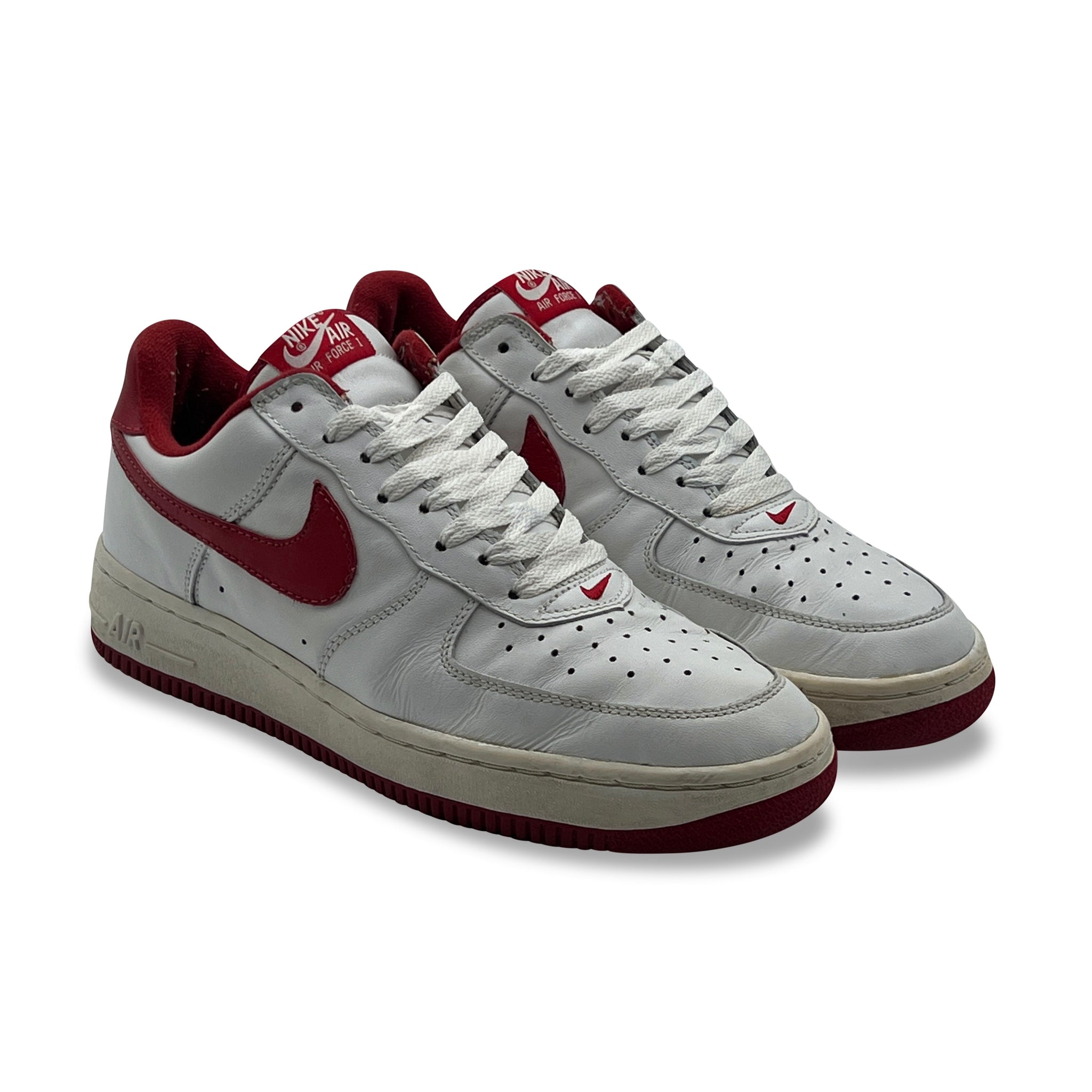 9 US - NIKE AIR FORCE 1 WHITE/RED SAMPLE 1999